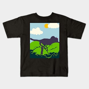 Mountain cat Kids T-Shirt